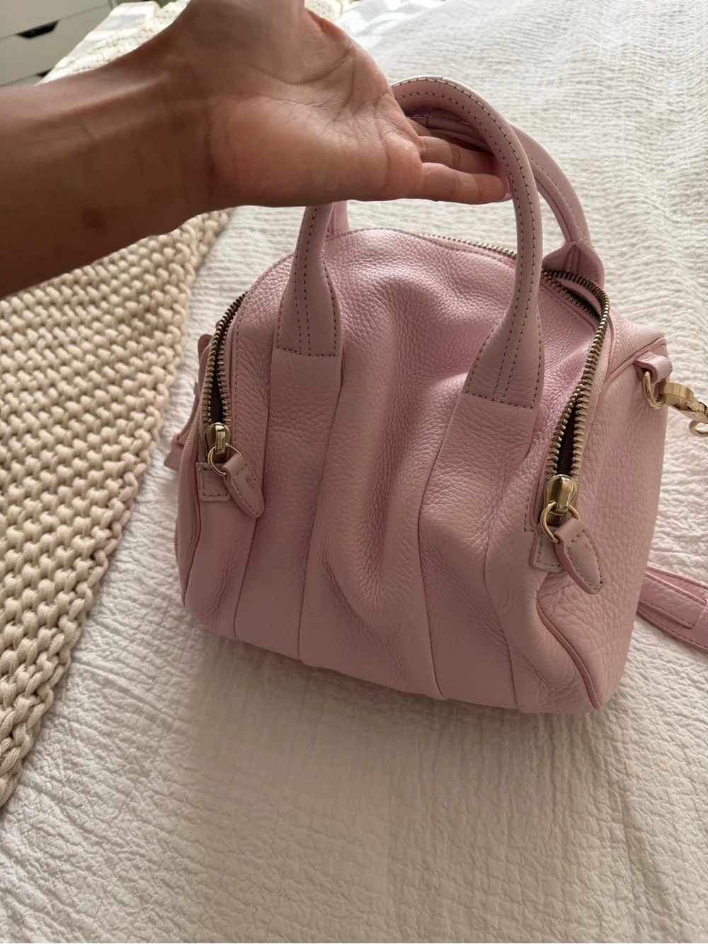 Soft Pink Alexander Wang Rockie Gold Hardware